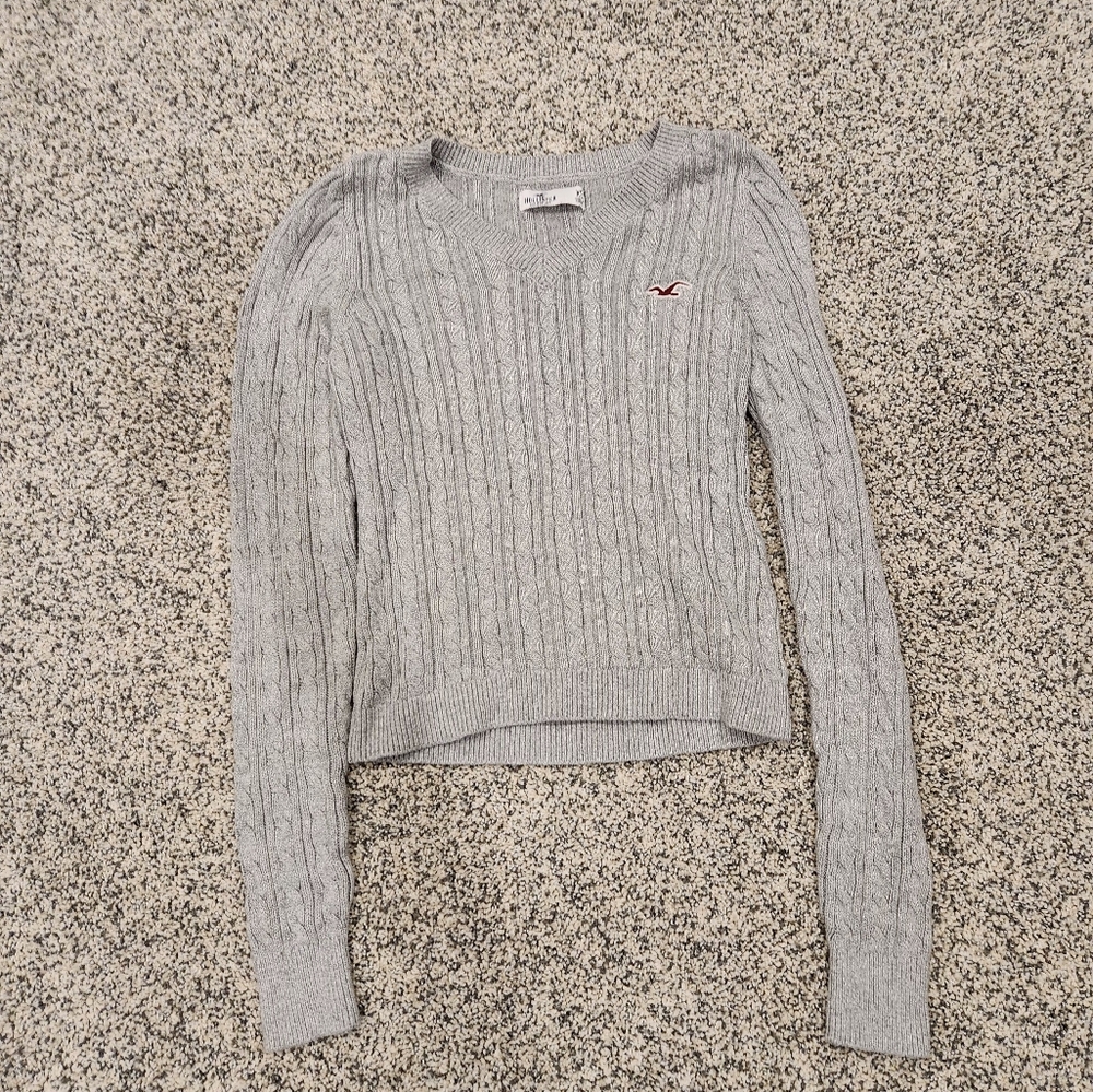 Grey Hollister Sweater